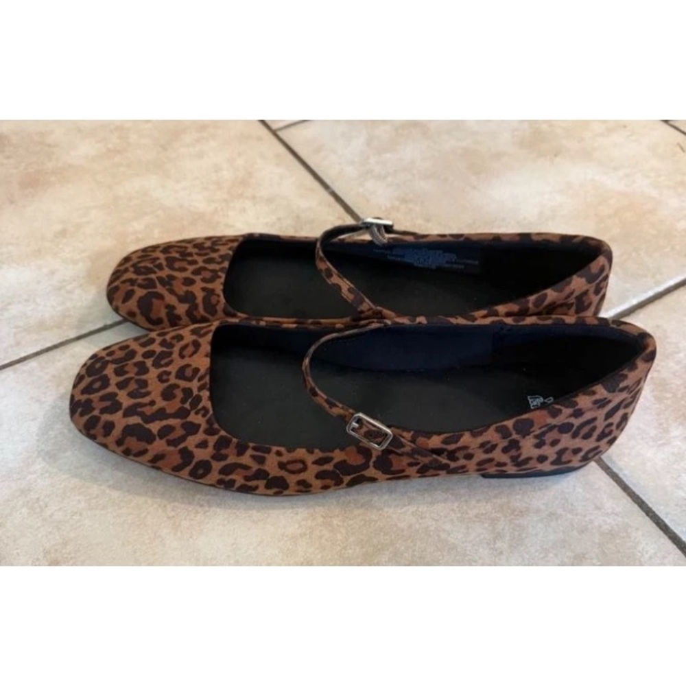 Wild Fable Leopard Print Mary Jane Flats